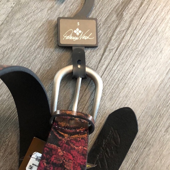 Patricia Nash Vietri Vintage Floral Brocade Leather Belt Size S NWT - Picture 8 of 16